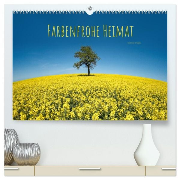 Farbenfrohe Heimat (hochwertiger Premium Wandkalender 2026 DIN A2 quer), Kunstdruck in Hochglanz