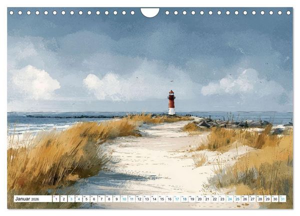Produktbild: Meeresbrisen (Wandkalender 2026 DIN A4 quer), CALVENDO Monatskalender