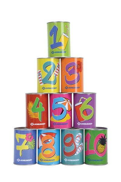 Produktbild: SCHILDKR&Ouml;T Dosenwurfspiel, Set 10 Dosen