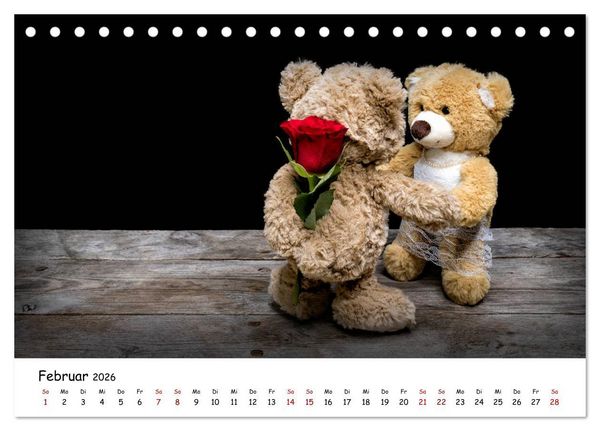 Produktbild: Eddy, der Teddy (Tischkalender 2026 DIN A5 quer), CALVENDO Monatskalender