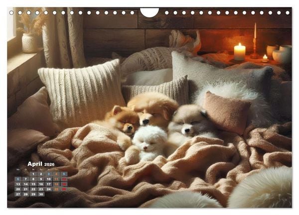 Produktbild: Kuscheliges & Knuddeliges (Wandkalender 2026 DIN A4 quer), CALVENDO Monatskalender