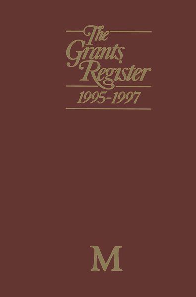 Produktbild: The Grants Register 1995&ndash;1997