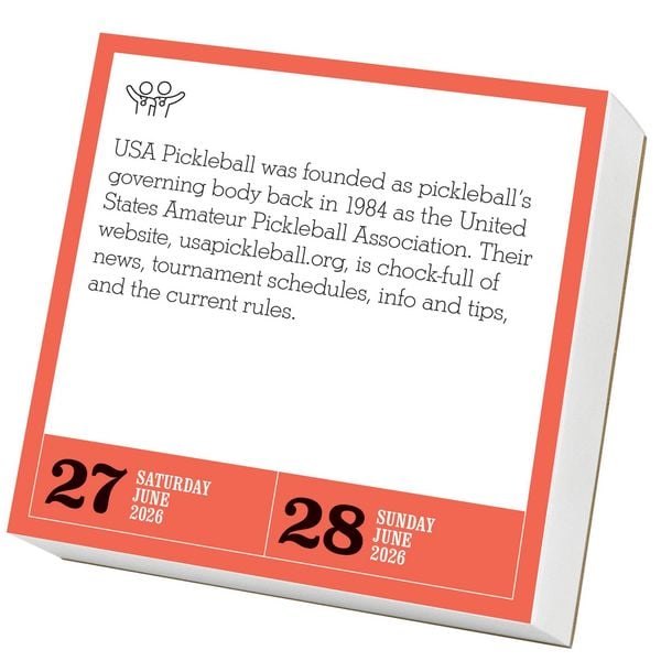 Produktbild: Pickleball Is Life! Page-A-Day(r) Calendar 2026