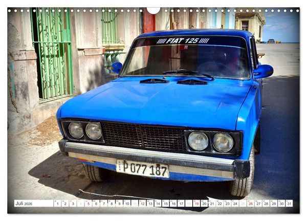 Produktbild: FIAT - Italienische Oldtimer in Kuba (Wandkalender 2026 DIN A3 quer), CALVENDO Monatskalender