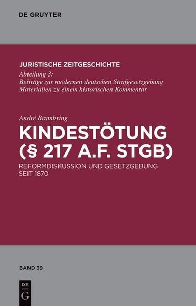 Produktbild: Kindest&ouml;tung (&sect; 217 a.F. StGB)
