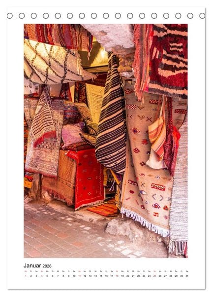 Produktbild: Marrakesch - Eine Stadt wie aus 1001 Nacht (Tischkalender 2026 DIN A5 hoch), CALVENDO Monatskalender