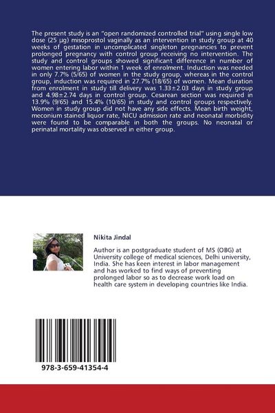 Produktbild: Outpatient Based Misoprostol to Prevent Prolonged Pregnancy