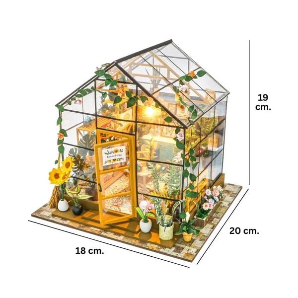 Produktbild: Book Nook DIY B&uuml;cherecke Sonniges Gew&auml;chshaus