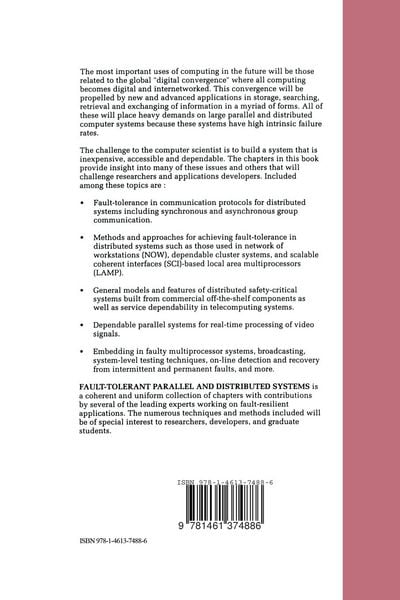 Produktbild: Fault-Tolerant Parallel and Distributed Systems