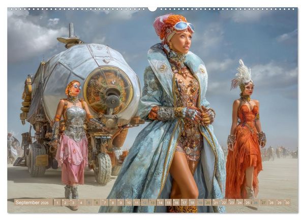 Produktbild: Festival der Kreativit&auml;t und Lebenslust - In der W&uuml;ste (hochwertiger Premium Wandkalender 2026 DIN A2 quer), Kunstdruck in Hochglanz