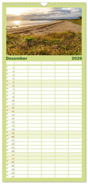 Produktbild: Familienplaner 2026 - Frankreich - die Bretagne mit 5 Spalten (Wandkalender, 21 x 45 cm) CALVENDO