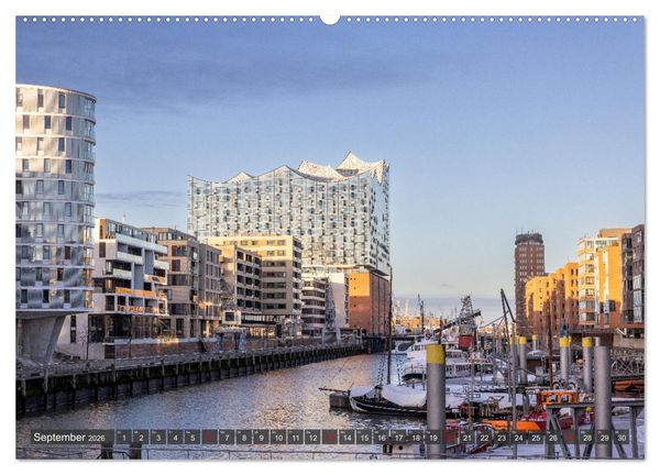 Produktbild: Hamburg - Die Weltstadt an der Waterkant (hochwertiger Premium Wandkalender 2026 DIN A2 quer), Kunstdruck in Hochglanz
