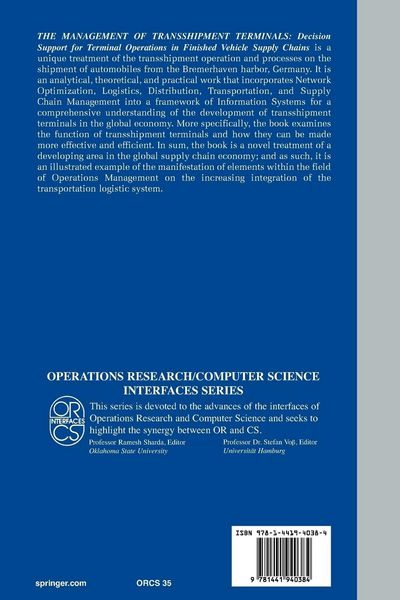 Produktbild: The Management of Transshipment Terminals