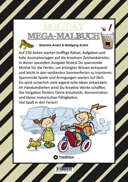 Produktbild: Mega Malbuch - Holiday - Tolle Motive - Wissenstraining mit Ausmalr&auml;tseln - Spieleanimation - Lustige Themen