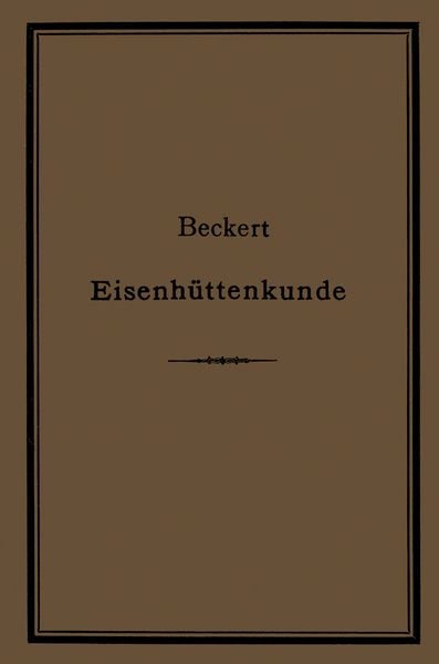 Produktbild: Leitfaden zur Eisenh&uuml;ttenkunde
