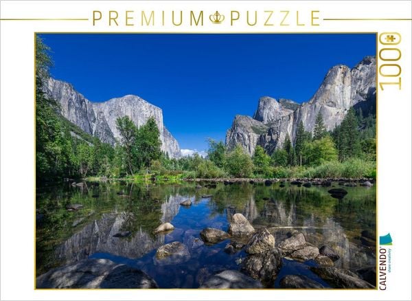 CALVENDO Puzzle Yosemite Valley | 1000 Teile Lege-Größe 64x48cm Foto-Puzzle für glückliche Stunden