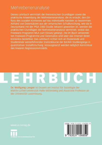 Produktbild: Mehrebenenanalyse
