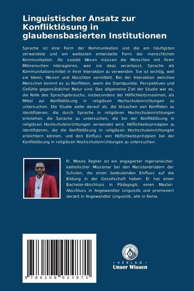 Produktbild: Linguistischer Ansatz zur Konfliktl&ouml;sung in glaubensbasierten Institutionen