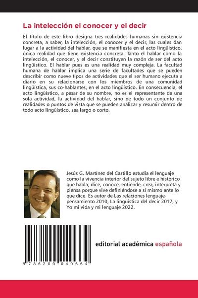 Produktbild: La intelecci&oacute;n el conocer y el decir