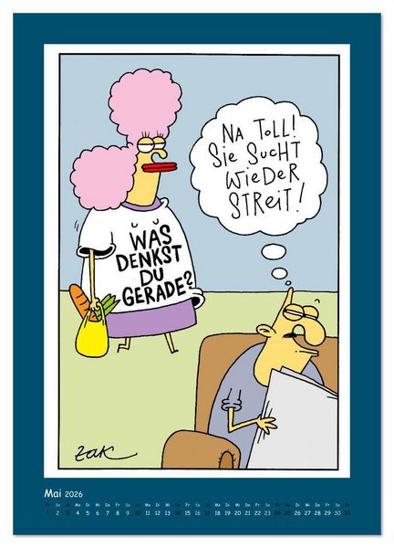 Produktbild: Na Toll! Comics von Martin Zak (Wandkalender 2026 DIN A4 hoch), CALVENDO Monatskalender