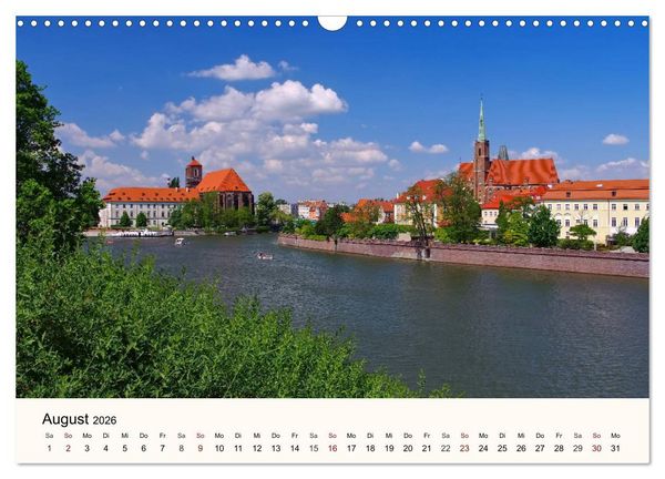Produktbild: Die Dominsel - Historisches Zentrum der Stadt Breslau (Wandkalender 2026 DIN A3 quer), CALVENDO Monatskalender