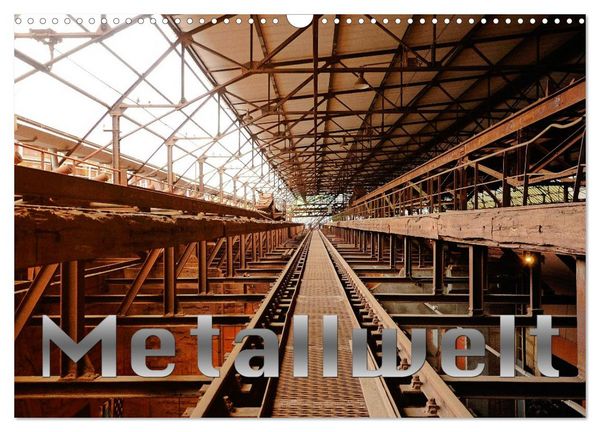 Produktbild: Metallwelt (Wandkalender 2027 DIN A3 quer), CALVENDO Monatskalender