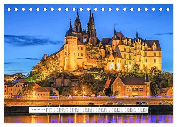 Produktbild: Mei&szlig;en und seine Wahrzeichen (Tischkalender 2026 DIN A5 quer), CALVENDO Monatskalender