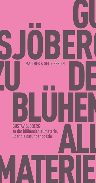Zu der blühenden allmaterie
