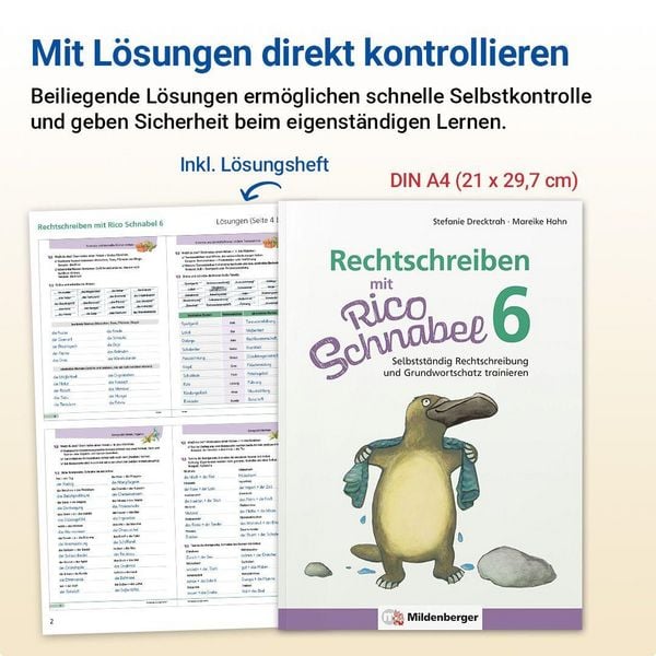 Produktbild: Rechtschreiben mit Rico Schnabel, Klasse 6
