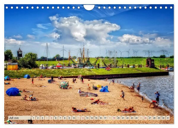 Produktbild: Friesland - Nordseebad Dangast (Wandkalender 2026 DIN A4 quer), CALVENDO Monatskalender