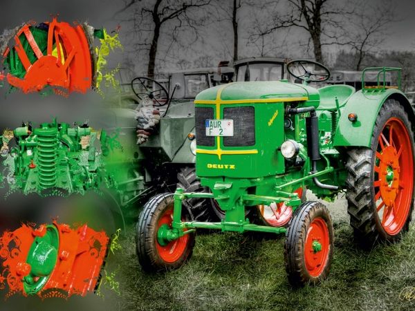 Produktbild: CALVENDO Puzzle Oldtimer Traktor Deutz | 1000 Teile Lege-Gr&ouml;&szlig;e 64x48cm Foto-Puzzle f&uuml;r gl&uuml;ckliche Stunden