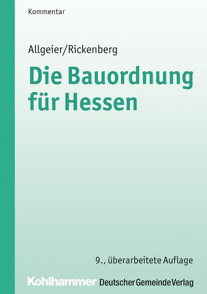 Produktbild: Die Bauordnung f&uuml;r Hessen