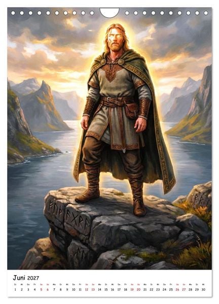 Produktbild: G&ouml;tter der Wikinger &ndash; Ikonen der Nordischen Mythologie (Wandkalender 2027 DIN A4 hoch), CALVENDO Monatskalender
