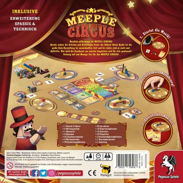 Produktbild: Meeple Circus (deutsche Ausgabe)