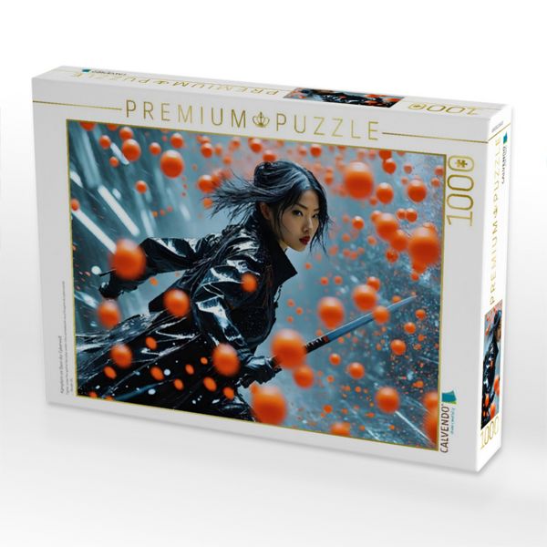 Produktbild: CALVENDO Puzzle K&auml;mpferin im Bann der Cyberwelt | 1000 Teile Lege-Gr&ouml;&szlig;e 64x48cm Foto-Puzzle f&uuml;r gl&uuml;ckliche Stunden