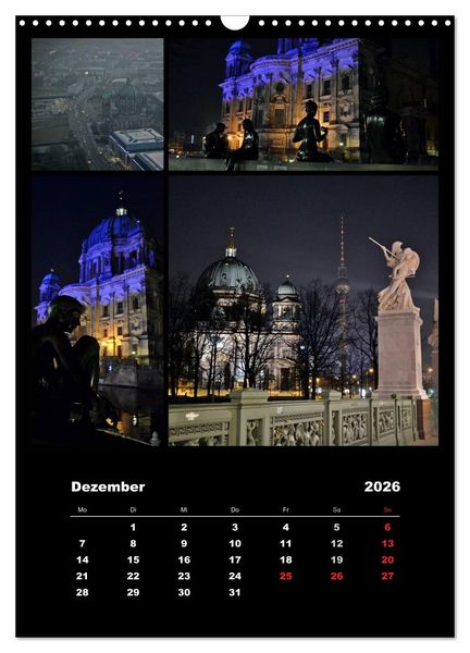 Produktbild: BERLIN / vertikal (Wandkalender 2026 DIN A3 hoch), CALVENDO Monatskalender