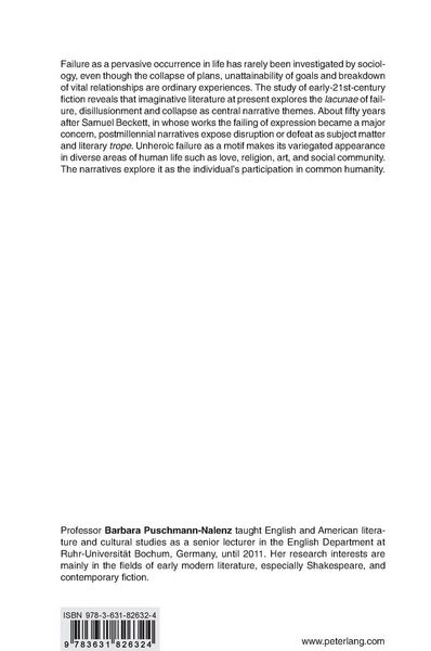 Produktbild: Failure: The Humble Narrative of Unsuccessfulness in Late Modernist Fiction