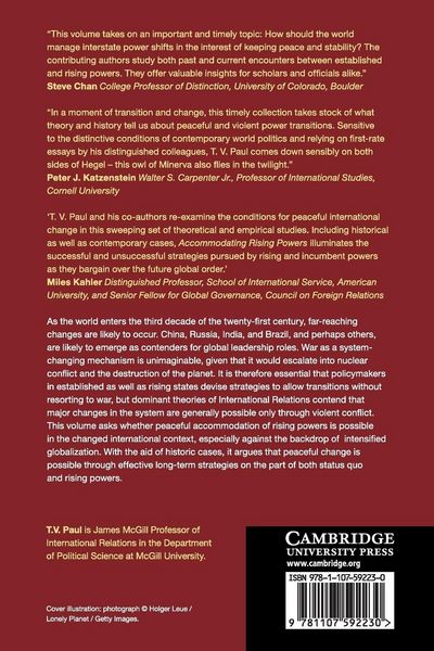Produktbild: Accommodating Rising Powers