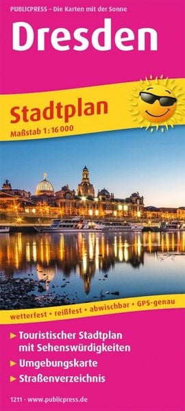 Produktbild: Dresden Stadtplan 1:16 000