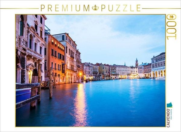 CALVENDO Puzzle Venedig - Abendstimmung am Canal Grande | 1000 Teile Lege-Größe 64 × 48 cm Foto-Puzzle für glückliche Stunden