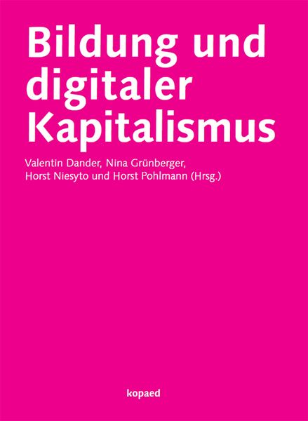 Produktbild: Bildung und digitaler Kapitalismus