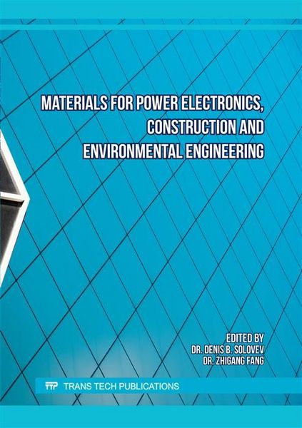 Produktbild: Materials for Power Electronics, Construction and Environmental Engineering