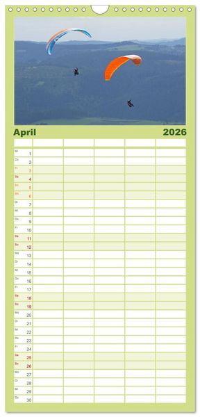 Produktbild: Familienplaner 2026 - Das Sauerland - Mittelgebirge im Herzen Deutschlands mit 5 Spalten (Wandkalender, 21 x 45 cm) CALVENDO