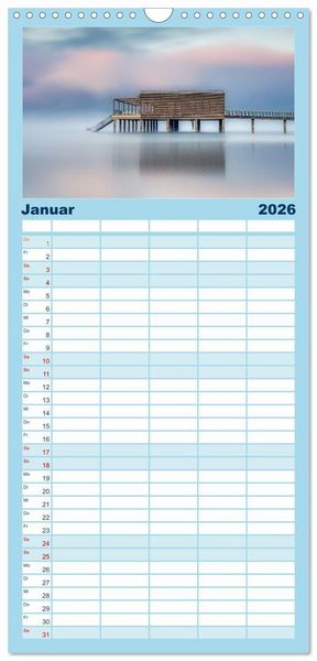 Produktbild: Familienplaner 2026 - Bodensee Weitblicke mit 5 Spalten (Wandkalender, 21 x 45 cm) CALVENDO