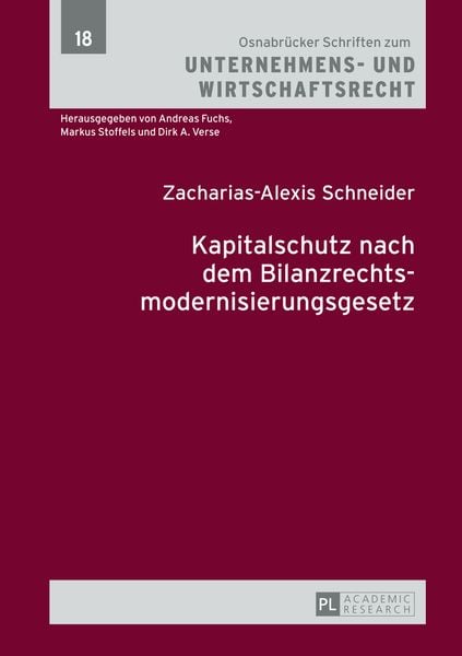 Produktbild: Kapitalschutz nach dem Bilanzrechtsmodernisierungsgesetz