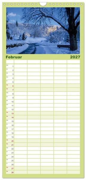 Produktbild: Familienplaner 2027 - Gro&szlig;e Landschaft Obere Donau mit 5 Spalten (Wandkalender, 21 x 45 cm) CALVENDO