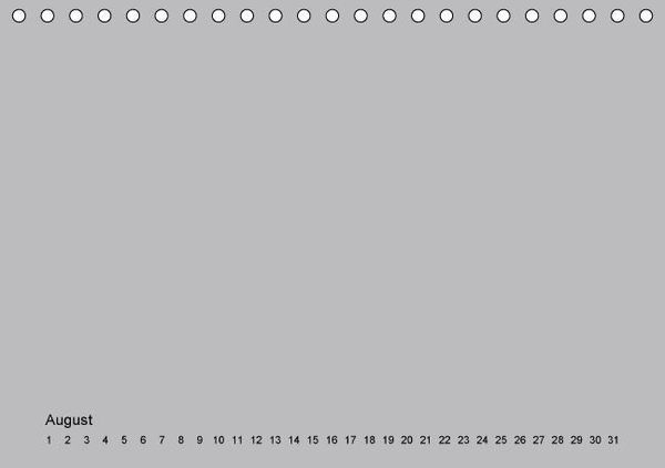 Produktbild: Geburtstags - Bastelkalender - Grau (Tischkalender immerw&auml;hrend DIN A5 quer)