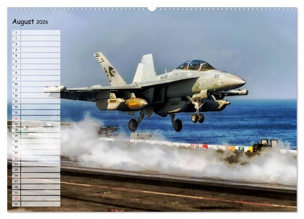 Produktbild: Luftwaffe. Kampfflugzeuge der USA (Wandkalender 2026 DIN A2 quer), CALVENDO Monatskalender