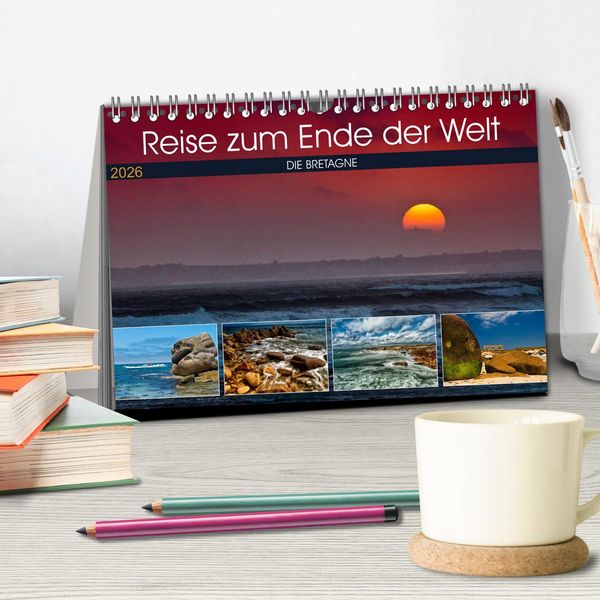 Produktbild: Die Bretagne - Eine Reise zum Ende der Welt (Tischkalender 2026 DIN A5 quer), CALVENDO Monatskalender