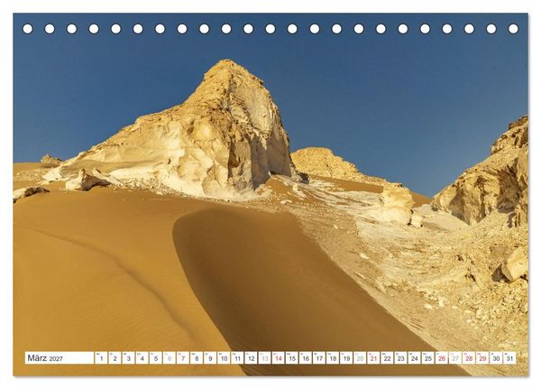 Produktbild: &Auml;gypten - die Weisse W&uuml;ste (Tischkalender 2027 DIN A5 quer), CALVENDO Monatskalender